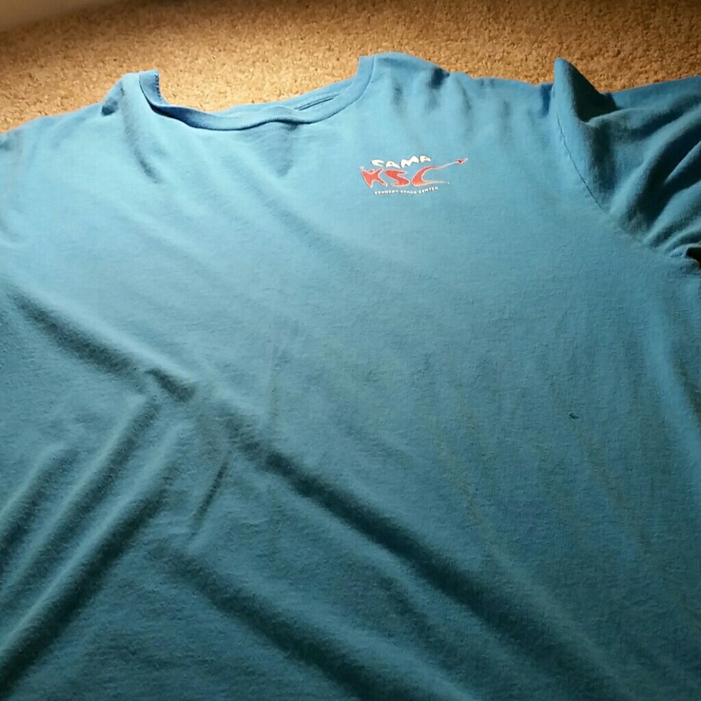 Blue nasa(?) Shirt.
